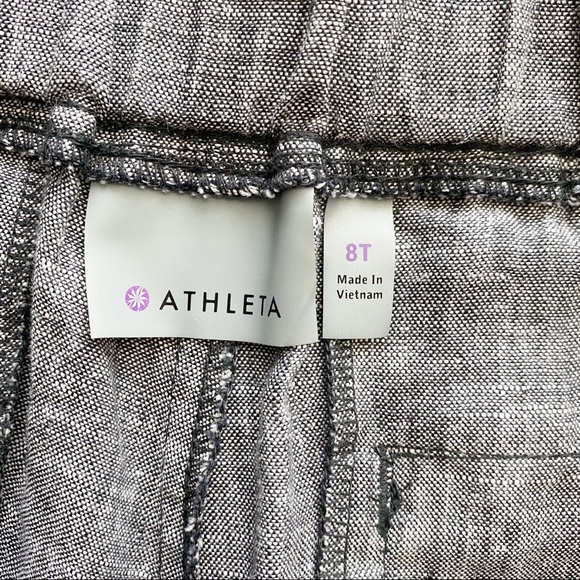 SOLD Athleta Heathered Gray Linen Pants - Picture 9 of 11